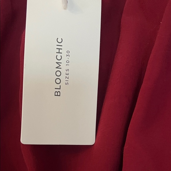 BloomChic Deep Red Maxi Dress - Picture 3 of 4